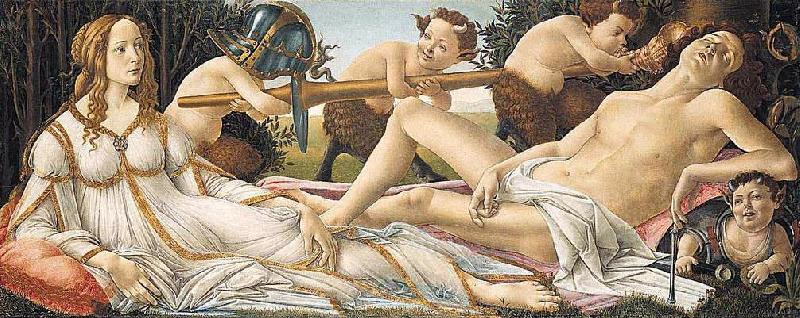 BOTTICELLI, Sandro Venus and Mars fg china oil painting image
